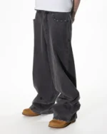 Washed Denim Jeans Grey BAGGY - Image 2