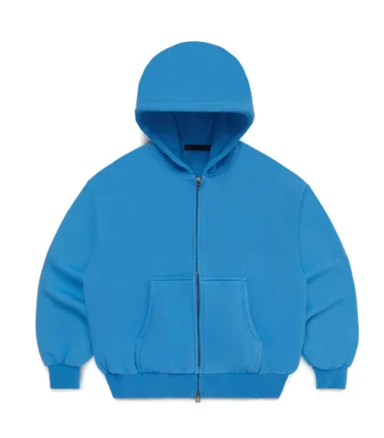 Blank Zip Up Sky Blue