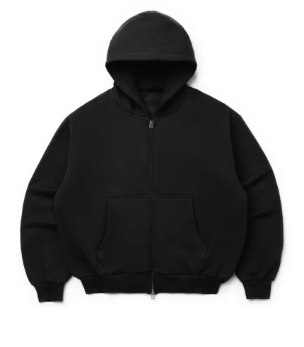 Blank Zip Up Black