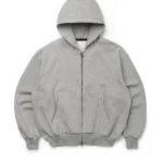 Blank Zip Up Heather Grey