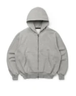 Blank Zip Up Heather Grey