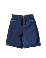 Washed Denim Jorts Indigo