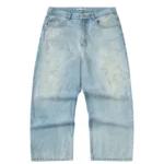 Washed Denim Jeans Mud Wash Baggy