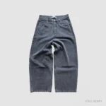 Washed Denim Jeans Grey BAGGY