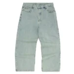 Washed Denim Jeans Faded Blue BAGGY