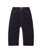 Washed Denim Jeans Indigo BAGGY