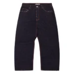 Washed Denim Jeans Indigo BAGGY