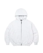 Blank Zip Up Heather White