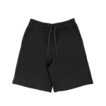 Blank Fleece Shorts Black Long Inseam