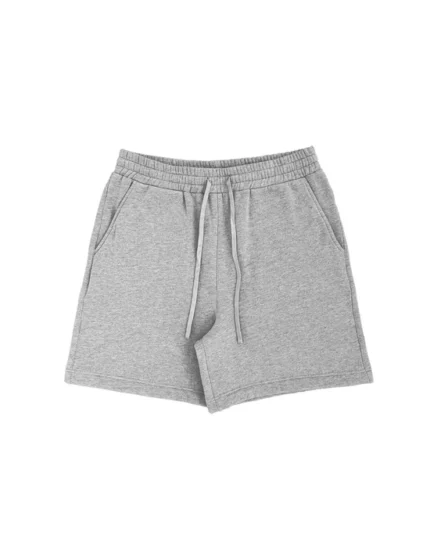 Blank Fleece Shorts Heather Grey Short Inseam