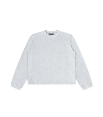 Blank Long Sleeve Heather White