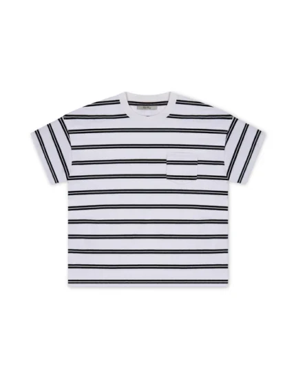 Cole Henry Striped Baby Tee White