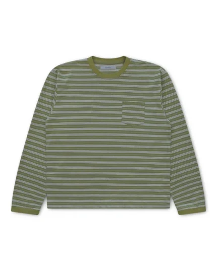 Cole Henry Striped Long Sleeve Green