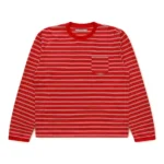 Cole Henry Striped Long Sleeve Red