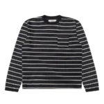 Cole Henry Striped Long Sleeve Black